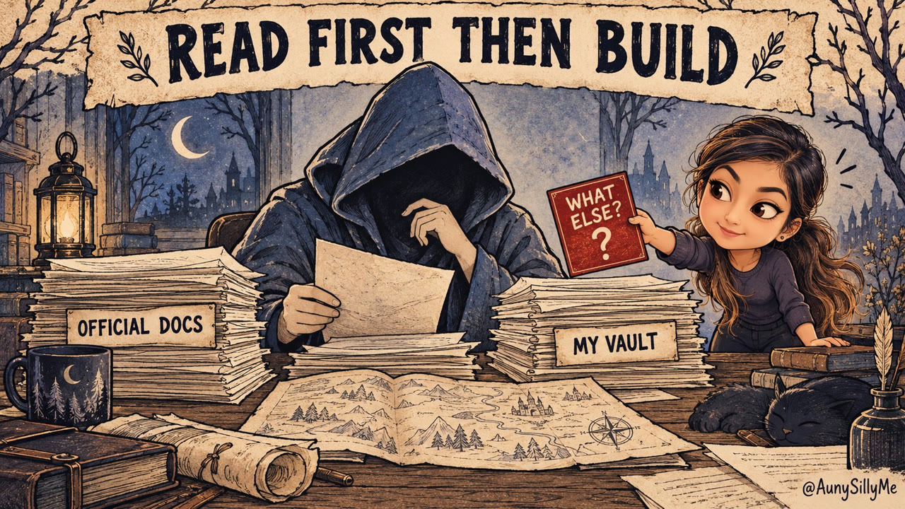 Read first then build: official docs, my vault, what else?